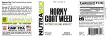 Load image into Gallery viewer, NUTRABIO - HORNY GOAT WEED - 90 CAPSULES