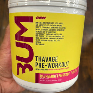 Bum Raw, pre-workout, 40 servings