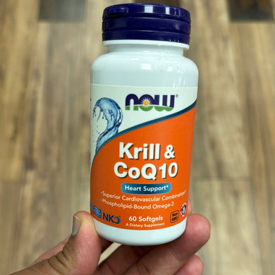 Now, Krill & CoQ10, 60 soft gel