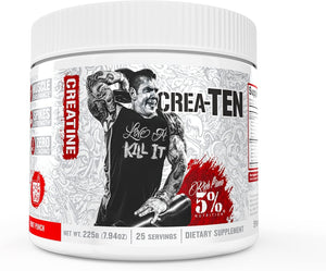 5%, Crea-TEN 10-in-1 Creatine Formula, Blue Raspberry