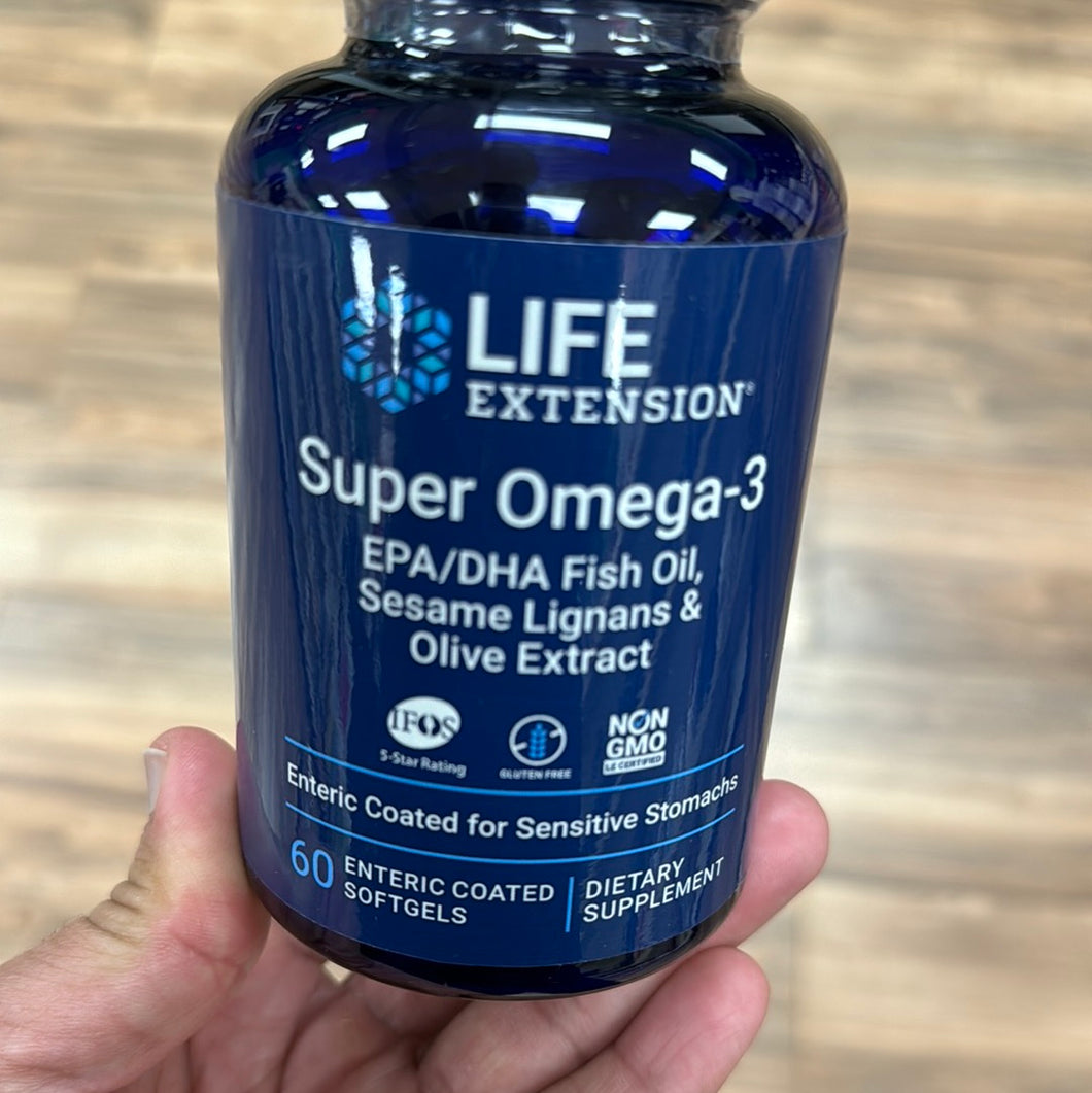 Life Extension, Super Omega 3 EPA/DHA fish oil, 60 soft gel