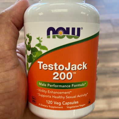 Now, TestoJack 200, 120 veg. Caps