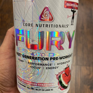 Core Nutrition, Fury Pre-Workout, 20/40 scoops