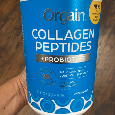 Orgain, Collagen Peptides with probiotics, 34 servings