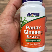 Load image into Gallery viewer, Now, Panax Ginseng, 100 veg caps