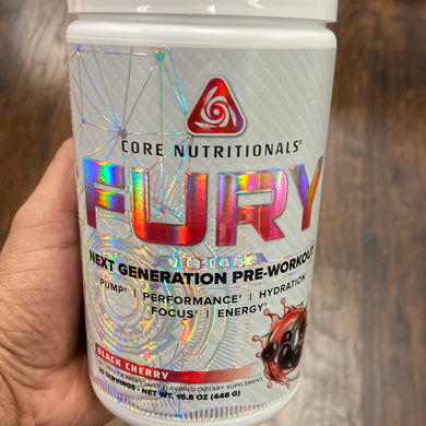 Core Nutrition, Fury Pre-Workout, 20/40 scoops