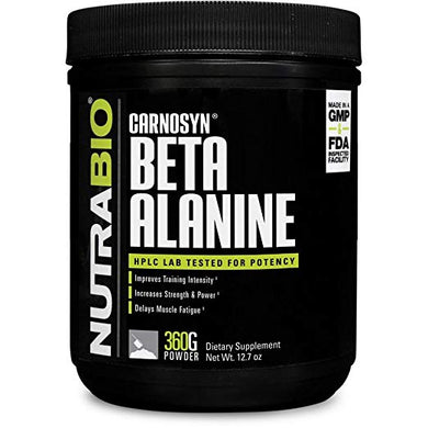 NutraBio Beta Alanine (Carnosyn) Powder - 360 Grams  by NutraBio