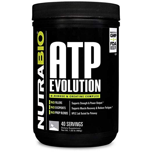 NutraBio ATP Evolution – Creatine and Ribose Complex (500 Grams)  by NutraBio