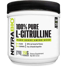 Load image into Gallery viewer, NutraBio L-Citrulline Powder – 150 Grams  by NutraBio