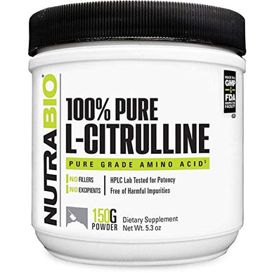 NutraBio L-Citrulline Powder – 150 Grams  by NutraBio
