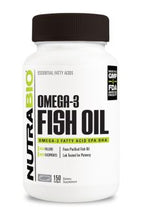 Load image into Gallery viewer, Omega 3 Fish Oil 150 Softgels by NutraBio