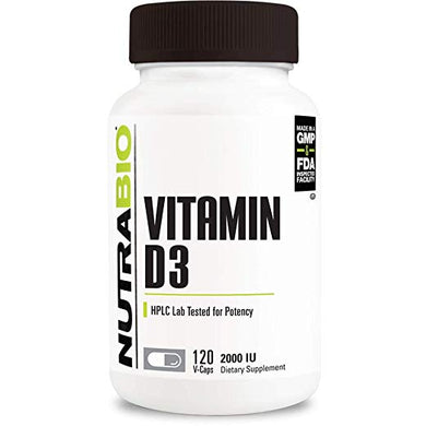 NutraBio, Vitamin D3 (5000 IU)- 90 Vegetable Capsules  by NutraBio