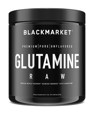 BlackMarket RAW Glutamine, 60 servings