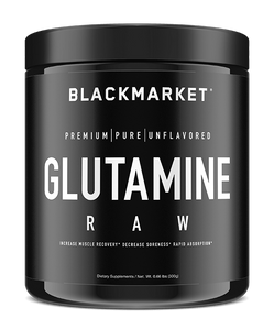BlackMarket RAW Glutamine, 60 servings