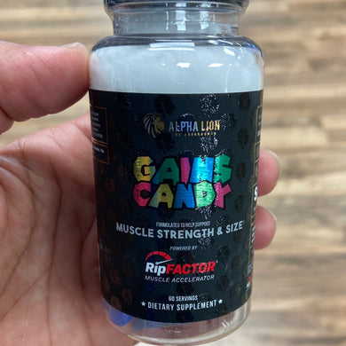 Alpha Lion, Gains Candy, RipFactor, Muscle Strength& Size, 30 servings