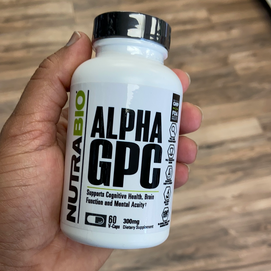 Nutrabio Alpha GPC, 60 caps