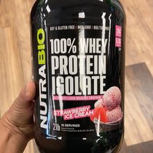 Load image into Gallery viewer, NutraBio 100% Whey Protein Isolate, 2 LB