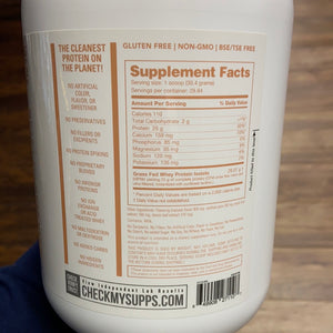 NutraBio Grass Fed Whey Isolate Protein 2 Lb