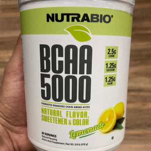 NutraBio BCAA Natural Powder - 60 Servings