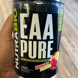 NutraBio EAA PURE - Raspberry Lemonade, 30 Servings