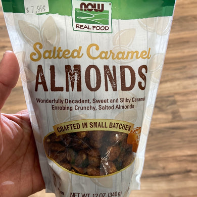 Now, Salted Caramel Almonds, 340g