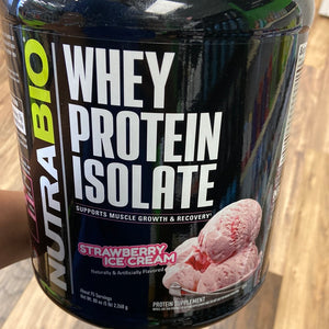 NutraBio Whey Protein Isolate, 5 Pounds