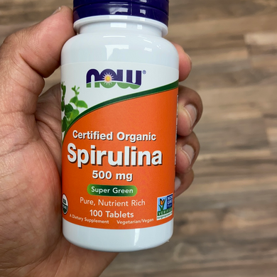 NOW, Spirulina, Green Superfood, 500 mg, 100 tablets