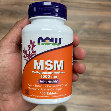 NOW, MSM, 1500 mg, Joint Health