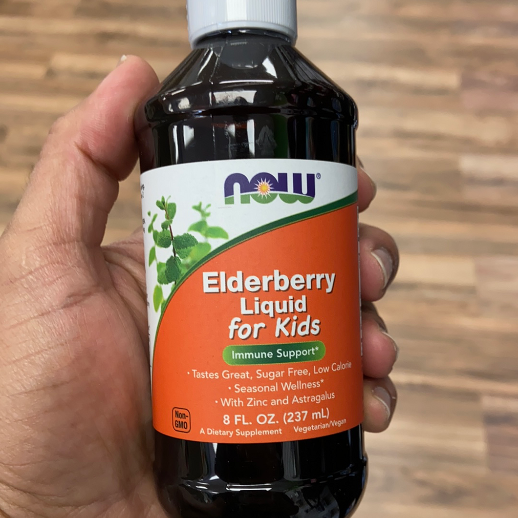 Now, Elderberry Liquid for kids, 8 oz