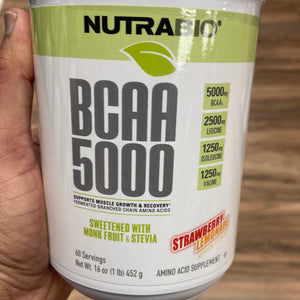 NutraBio BCAA Natural Powder - 60 Servings