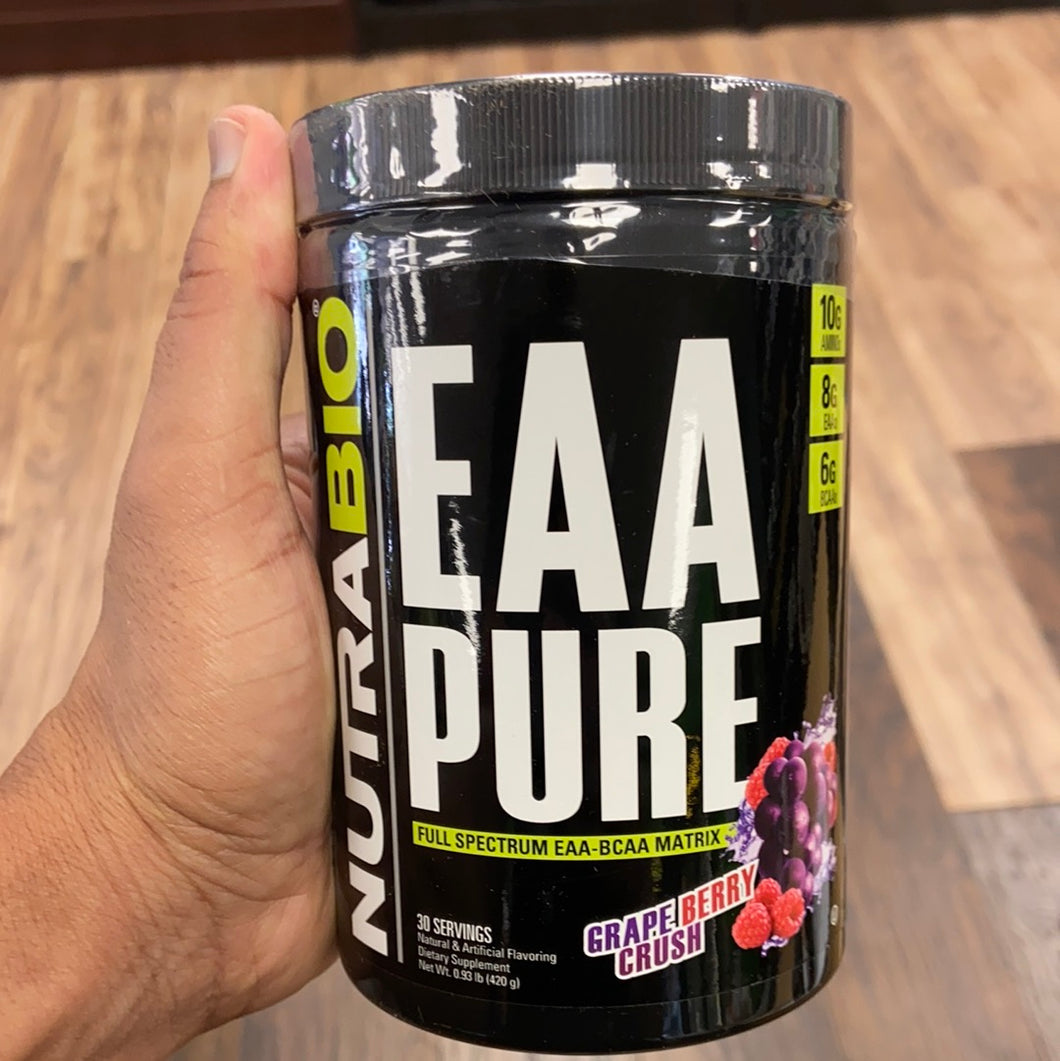 NutraBio EAA PURE - Raspberry Lemonade, 30 Servings