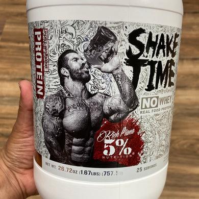 5% Shake Time, real food protein, 25 servings