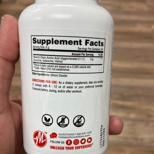 Metabolic, BCAA, Unflavored, 300g, 60 servings