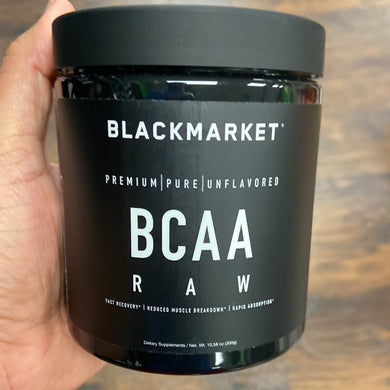 BlackMarket, BCAA Raw, Unflavored, 60 servings