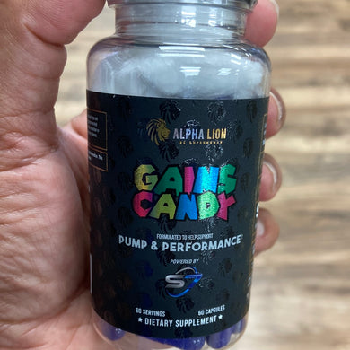 Alpha Lion, Gains Candy, S7, Pump& Performance, 30 servings