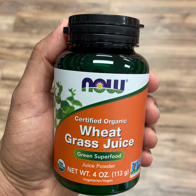 NOW, Wheat Grass Juice, Green Superfood, 4 oz