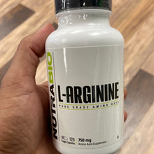 Load image into Gallery viewer, Nutrabio, L-Arginine, 120 caps