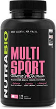 Load image into Gallery viewer, NutraBio MultiSport for Women – 120 Vegetable Capsules