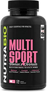 NutraBio MultiSport for Women – 120 Vegetable Capsules